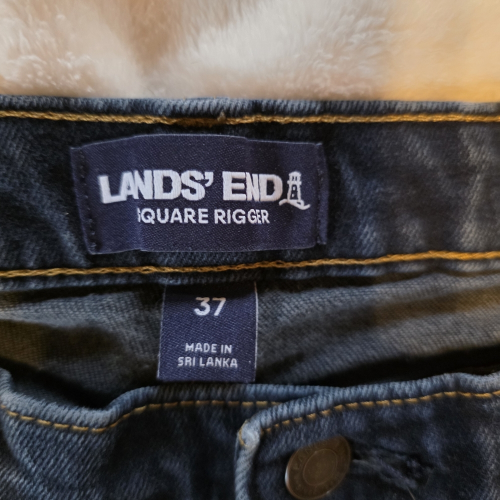 Lands' End Blue Denim Jeans